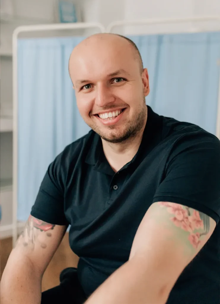 fizjoterapeuta Piotr Trzciński